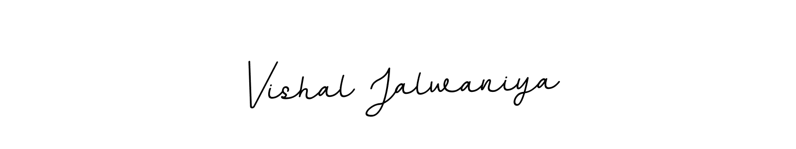 Make a beautiful signature design for name Vishal Jalwaniya. With this signature (BallpointsItalic-DORy9) style, you can create a handwritten signature for free. Vishal Jalwaniya signature style 11 images and pictures png