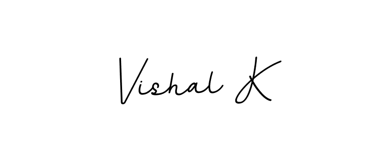 BallpointsItalic-DORy9 is a professional signature style that is perfect for those who want to add a touch of class to their signature. It is also a great choice for those who want to make their signature more unique. Get Vishal K name to fancy signature for free. Vishal K signature style 11 images and pictures png