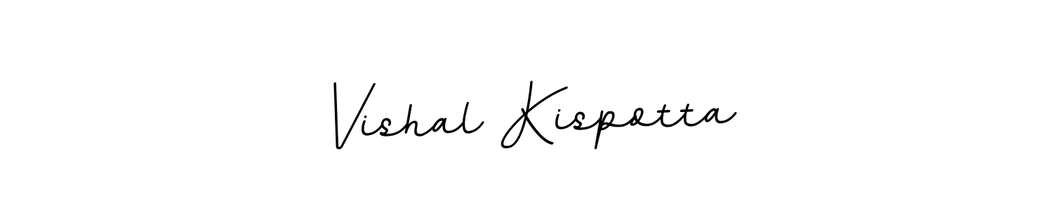 This is the best signature style for the Vishal Kispotta name. Also you like these signature font (BallpointsItalic-DORy9). Mix name signature. Vishal Kispotta signature style 11 images and pictures png