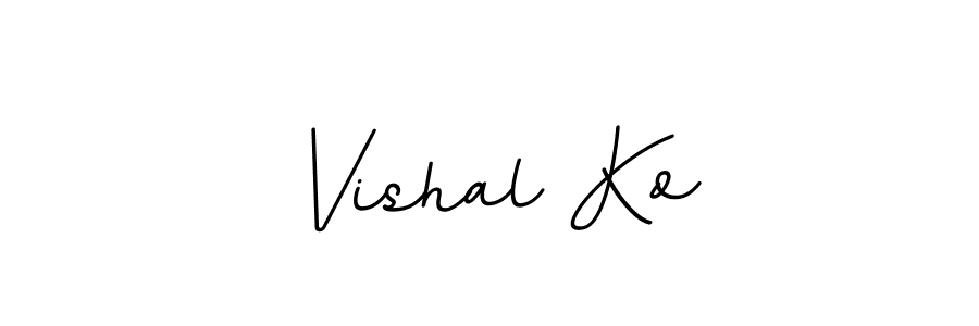 Design your own signature with our free online signature maker. With this signature software, you can create a handwritten (BallpointsItalic-DORy9) signature for name Vishal Ko. Vishal Ko signature style 11 images and pictures png