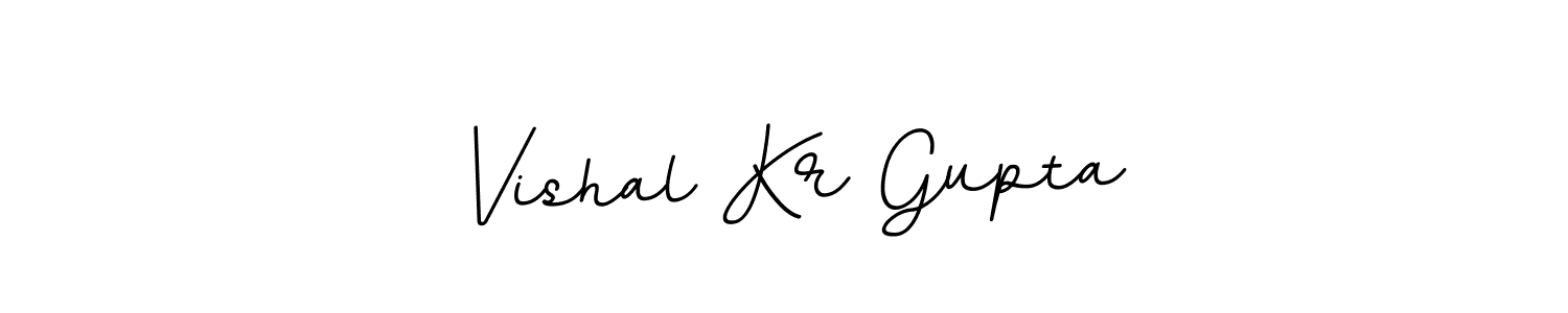 The best way (BallpointsItalic-DORy9) to make a short signature is to pick only two or three words in your name. The name Vishal Kr Gupta include a total of six letters. For converting this name. Vishal Kr Gupta signature style 11 images and pictures png