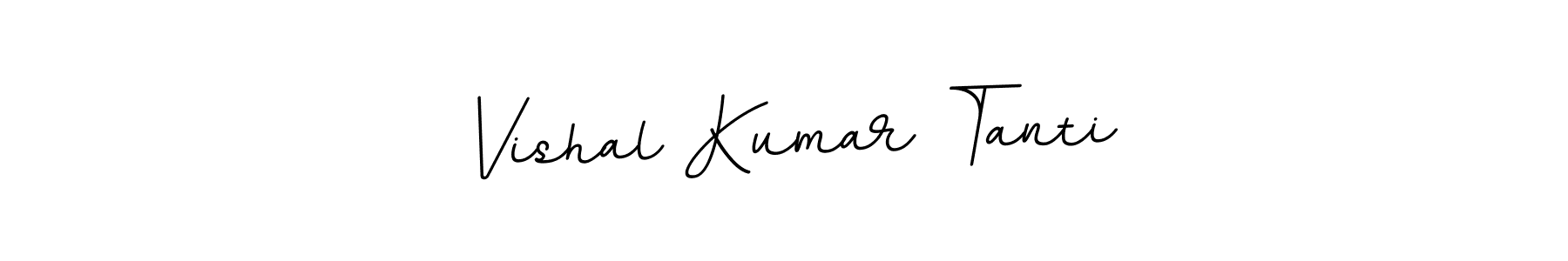 Use a signature maker to create a handwritten signature online. With this signature software, you can design (BallpointsItalic-DORy9) your own signature for name Vishal Kumar Tanti. Vishal Kumar Tanti signature style 11 images and pictures png