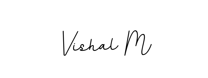 Also we have Vishal M name is the best signature style. Create professional handwritten signature collection using BallpointsItalic-DORy9 autograph style. Vishal M signature style 11 images and pictures png