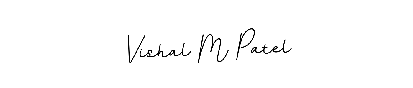 Design your own signature with our free online signature maker. With this signature software, you can create a handwritten (BallpointsItalic-DORy9) signature for name Vishal M Patel. Vishal M Patel signature style 11 images and pictures png