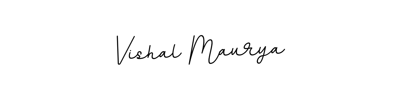 Create a beautiful signature design for name Vishal Maurya. With this signature (BallpointsItalic-DORy9) fonts, you can make a handwritten signature for free. Vishal Maurya signature style 11 images and pictures png