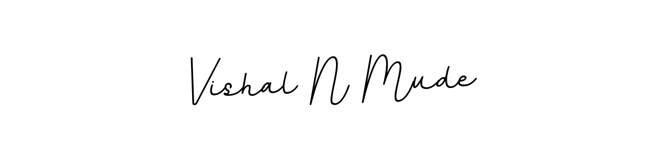 How to make Vishal N Mude signature? BallpointsItalic-DORy9 is a professional autograph style. Create handwritten signature for Vishal N Mude name. Vishal N Mude signature style 11 images and pictures png