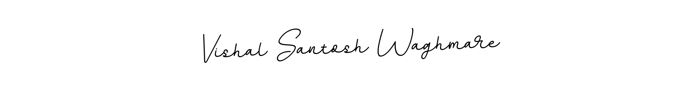 How to make Vishal Santosh Waghmare name signature. Use BallpointsItalic-DORy9 style for creating short signs online. This is the latest handwritten sign. Vishal Santosh Waghmare signature style 11 images and pictures png