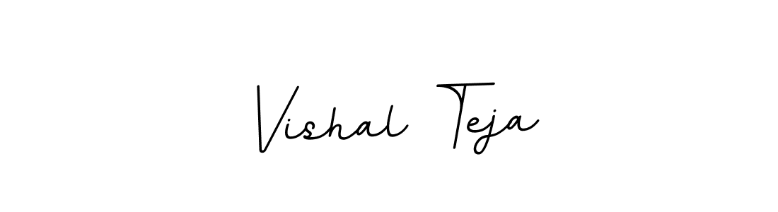 Design your own signature with our free online signature maker. With this signature software, you can create a handwritten (BallpointsItalic-DORy9) signature for name Vishal Teja. Vishal Teja signature style 11 images and pictures png