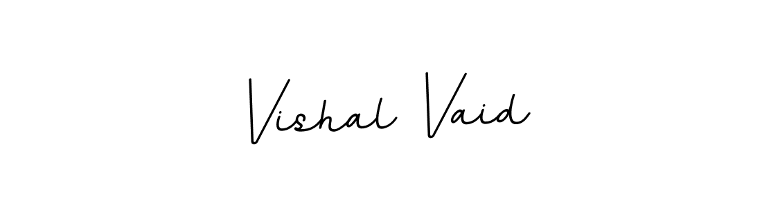 Design your own signature with our free online signature maker. With this signature software, you can create a handwritten (BallpointsItalic-DORy9) signature for name Vishal Vaid. Vishal Vaid signature style 11 images and pictures png