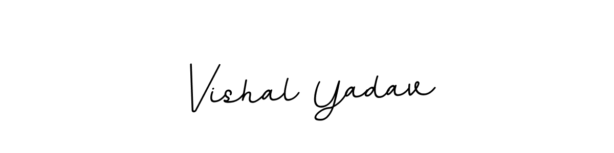 Make a beautiful signature design for name Vishal Yadav. With this signature (BallpointsItalic-DORy9) style, you can create a handwritten signature for free. Vishal Yadav signature style 11 images and pictures png