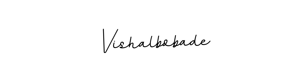 How to make Vishalbobade name signature. Use BallpointsItalic-DORy9 style for creating short signs online. This is the latest handwritten sign. Vishalbobade signature style 11 images and pictures png