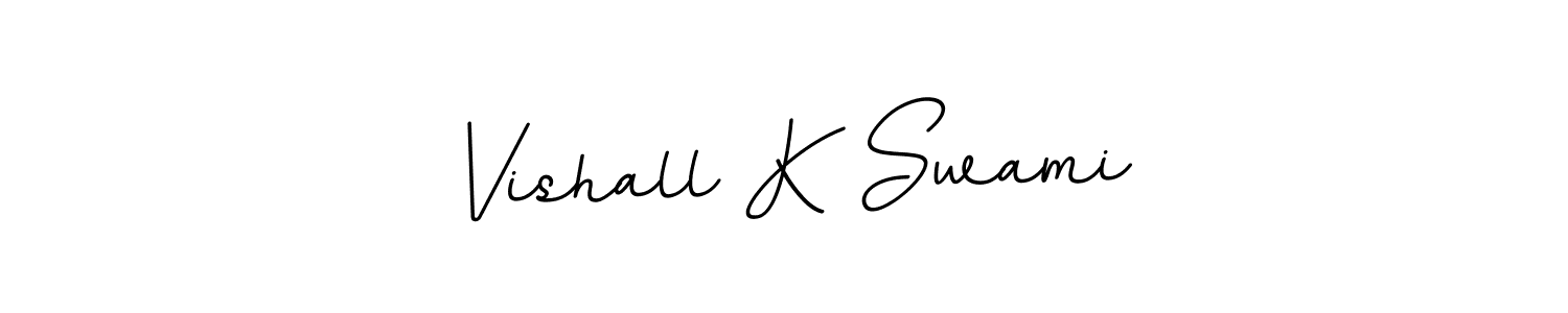 It looks lik you need a new signature style for name Vishall K Swami. Design unique handwritten (BallpointsItalic-DORy9) signature with our free signature maker in just a few clicks. Vishall K Swami signature style 11 images and pictures png