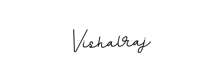 How to make Vishalraj name signature. Use BallpointsItalic-DORy9 style for creating short signs online. This is the latest handwritten sign. Vishalraj signature style 11 images and pictures png