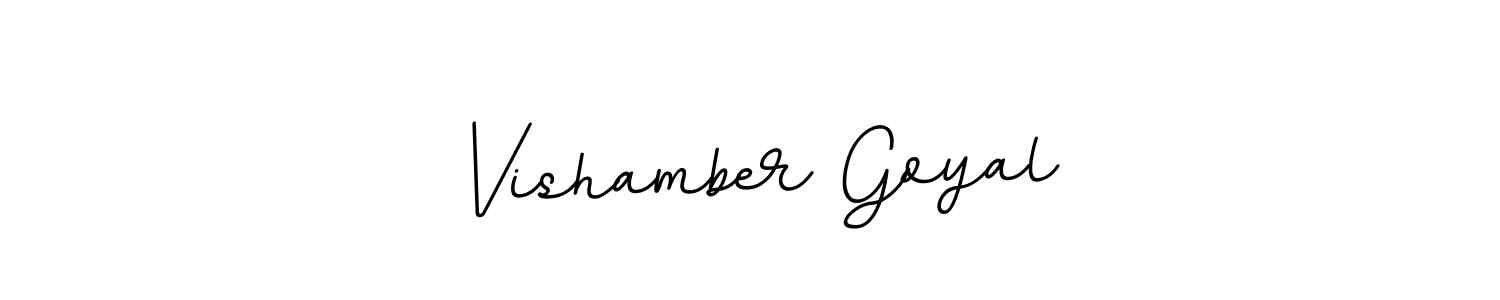 Make a beautiful signature design for name Vishamber Goyal. Use this online signature maker to create a handwritten signature for free. Vishamber Goyal signature style 11 images and pictures png