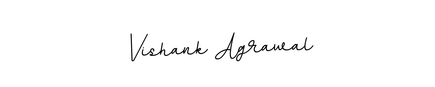 This is the best signature style for the Vishank Agrawal name. Also you like these signature font (BallpointsItalic-DORy9). Mix name signature. Vishank Agrawal signature style 11 images and pictures png