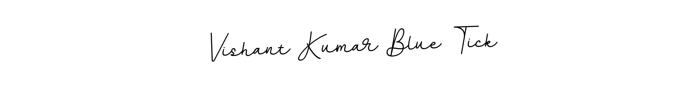 It looks lik you need a new signature style for name Vishant Kumar Blue Tick. Design unique handwritten (BallpointsItalic-DORy9) signature with our free signature maker in just a few clicks. Vishant Kumar Blue Tick signature style 11 images and pictures png