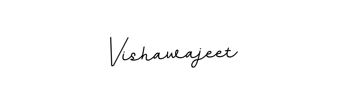 How to make Vishawajeet signature? BallpointsItalic-DORy9 is a professional autograph style. Create handwritten signature for Vishawajeet name. Vishawajeet signature style 11 images and pictures png