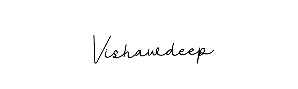 Use a signature maker to create a handwritten signature online. With this signature software, you can design (BallpointsItalic-DORy9) your own signature for name Vishawdeep. Vishawdeep signature style 11 images and pictures png