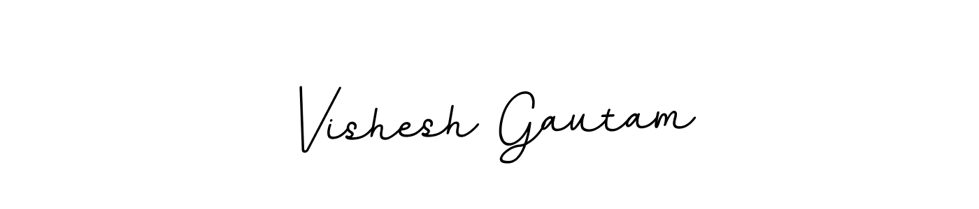 Create a beautiful signature design for name Vishesh Gautam. With this signature (BallpointsItalic-DORy9) fonts, you can make a handwritten signature for free. Vishesh Gautam signature style 11 images and pictures png