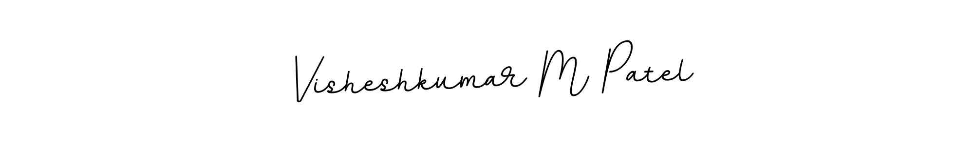 Make a beautiful signature design for name Visheshkumar M Patel. Use this online signature maker to create a handwritten signature for free. Visheshkumar M Patel signature style 11 images and pictures png