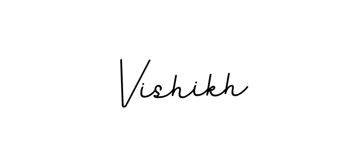 The best way (BallpointsItalic-DORy9) to make a short signature is to pick only two or three words in your name. The name Vishikh include a total of six letters. For converting this name. Vishikh signature style 11 images and pictures png