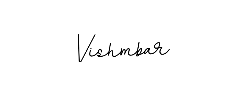 The best way (BallpointsItalic-DORy9) to make a short signature is to pick only two or three words in your name. The name Vishmbar include a total of six letters. For converting this name. Vishmbar signature style 11 images and pictures png