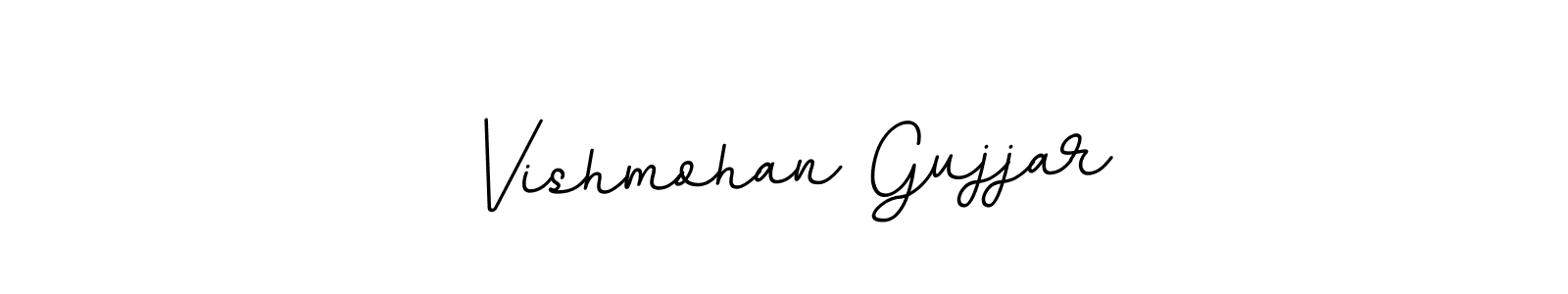 Vishmohan Gujjar stylish signature style. Best Handwritten Sign (BallpointsItalic-DORy9) for my name. Handwritten Signature Collection Ideas for my name Vishmohan Gujjar. Vishmohan Gujjar signature style 11 images and pictures png