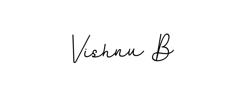 Vishnu B stylish signature style. Best Handwritten Sign (BallpointsItalic-DORy9) for my name. Handwritten Signature Collection Ideas for my name Vishnu B. Vishnu B signature style 11 images and pictures png