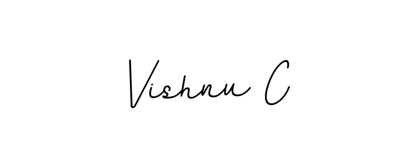 It looks lik you need a new signature style for name Vishnu C. Design unique handwritten (BallpointsItalic-DORy9) signature with our free signature maker in just a few clicks. Vishnu C signature style 11 images and pictures png