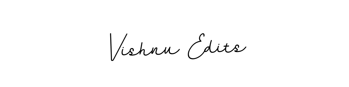 Use a signature maker to create a handwritten signature online. With this signature software, you can design (BallpointsItalic-DORy9) your own signature for name Vishnu Edits. Vishnu Edits signature style 11 images and pictures png