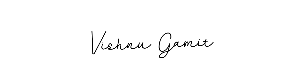 It looks lik you need a new signature style for name Vishnu Gamit. Design unique handwritten (BallpointsItalic-DORy9) signature with our free signature maker in just a few clicks. Vishnu Gamit signature style 11 images and pictures png