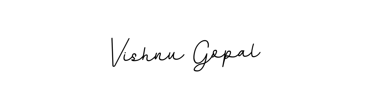 How to make Vishnu Gopal name signature. Use BallpointsItalic-DORy9 style for creating short signs online. This is the latest handwritten sign. Vishnu Gopal signature style 11 images and pictures png