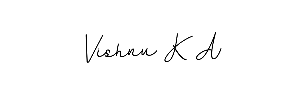 if you are searching for the best signature style for your name Vishnu K A. so please give up your signature search. here we have designed multiple signature styles  using BallpointsItalic-DORy9. Vishnu K A signature style 11 images and pictures png