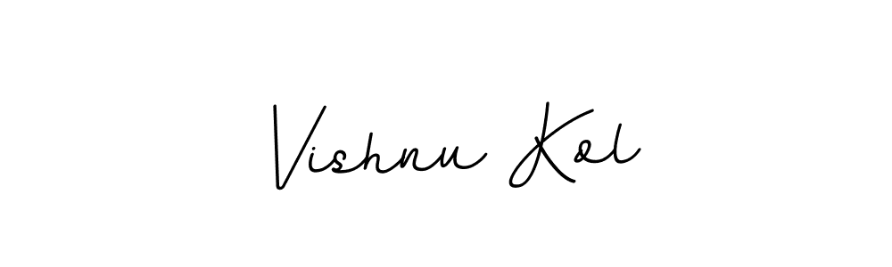 Use a signature maker to create a handwritten signature online. With this signature software, you can design (BallpointsItalic-DORy9) your own signature for name Vishnu Kol. Vishnu Kol signature style 11 images and pictures png