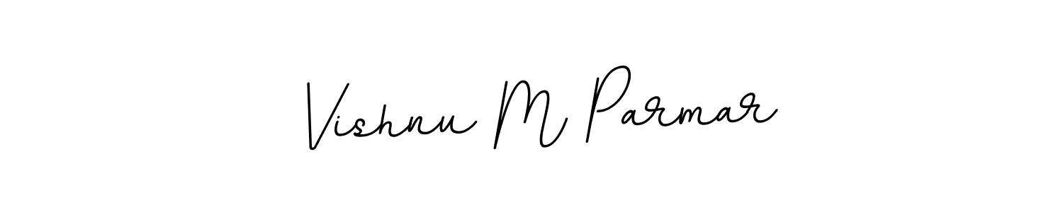 Vishnu M Parmar stylish signature style. Best Handwritten Sign (BallpointsItalic-DORy9) for my name. Handwritten Signature Collection Ideas for my name Vishnu M Parmar. Vishnu M Parmar signature style 11 images and pictures png