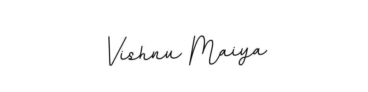 Make a beautiful signature design for name Vishnu Maiya. With this signature (BallpointsItalic-DORy9) style, you can create a handwritten signature for free. Vishnu Maiya signature style 11 images and pictures png