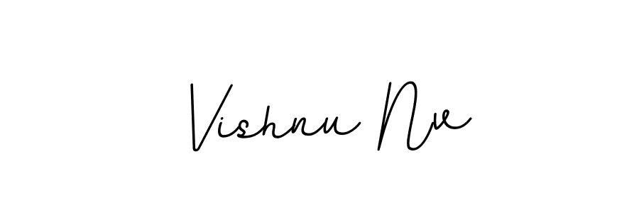 It looks lik you need a new signature style for name Vishnu Nv. Design unique handwritten (BallpointsItalic-DORy9) signature with our free signature maker in just a few clicks. Vishnu Nv signature style 11 images and pictures png