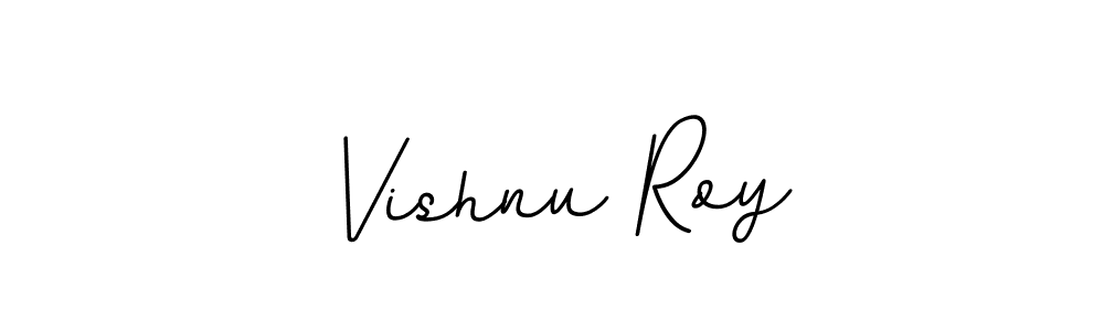The best way (BallpointsItalic-DORy9) to make a short signature is to pick only two or three words in your name. The name Vishnu Roy include a total of six letters. For converting this name. Vishnu Roy signature style 11 images and pictures png