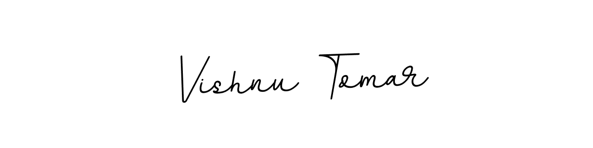 This is the best signature style for the Vishnu Tomar name. Also you like these signature font (BallpointsItalic-DORy9). Mix name signature. Vishnu Tomar signature style 11 images and pictures png