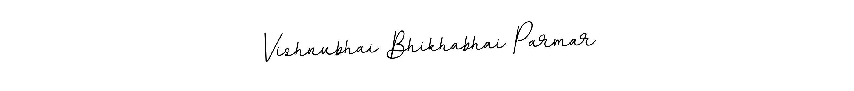 Vishnubhai Bhikhabhai Parmar stylish signature style. Best Handwritten Sign (BallpointsItalic-DORy9) for my name. Handwritten Signature Collection Ideas for my name Vishnubhai Bhikhabhai Parmar. Vishnubhai Bhikhabhai Parmar signature style 11 images and pictures png