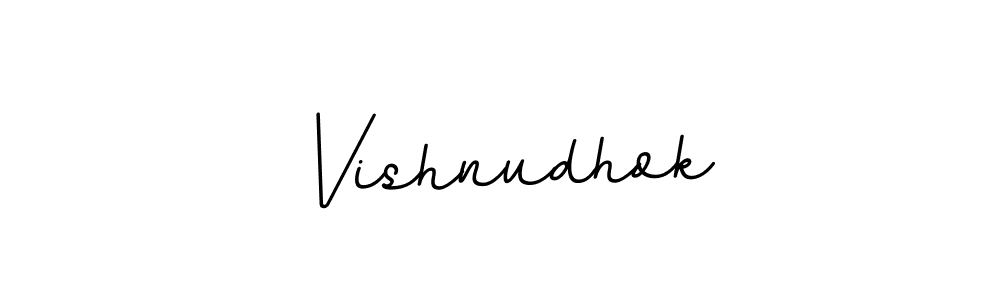 Use a signature maker to create a handwritten signature online. With this signature software, you can design (BallpointsItalic-DORy9) your own signature for name Vishnudhok. Vishnudhok signature style 11 images and pictures png