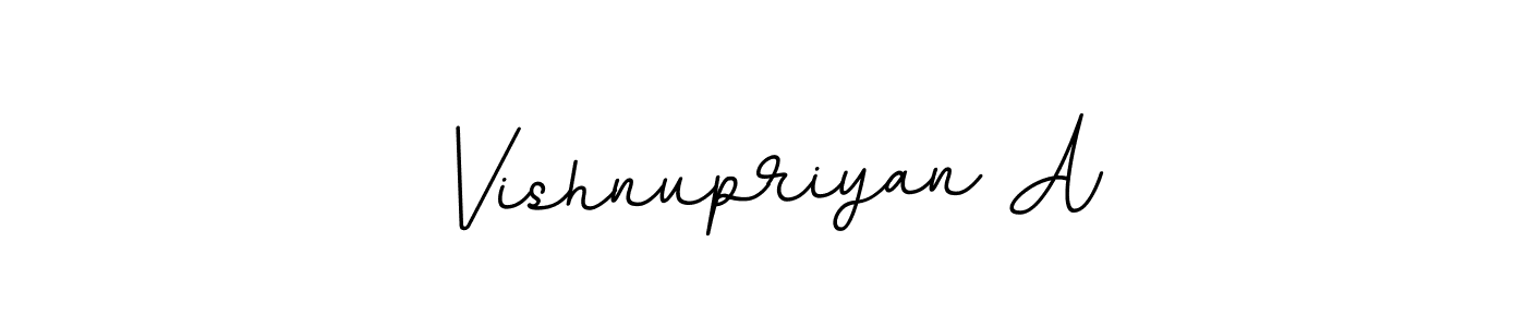 The best way (BallpointsItalic-DORy9) to make a short signature is to pick only two or three words in your name. The name Vishnupriyan A include a total of six letters. For converting this name. Vishnupriyan A signature style 11 images and pictures png