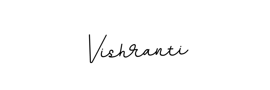 Also we have Vishranti name is the best signature style. Create professional handwritten signature collection using BallpointsItalic-DORy9 autograph style. Vishranti signature style 11 images and pictures png