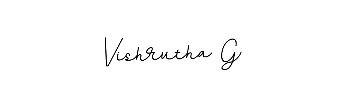 Also You can easily find your signature by using the search form. We will create Vishrutha G name handwritten signature images for you free of cost using BallpointsItalic-DORy9 sign style. Vishrutha G signature style 11 images and pictures png