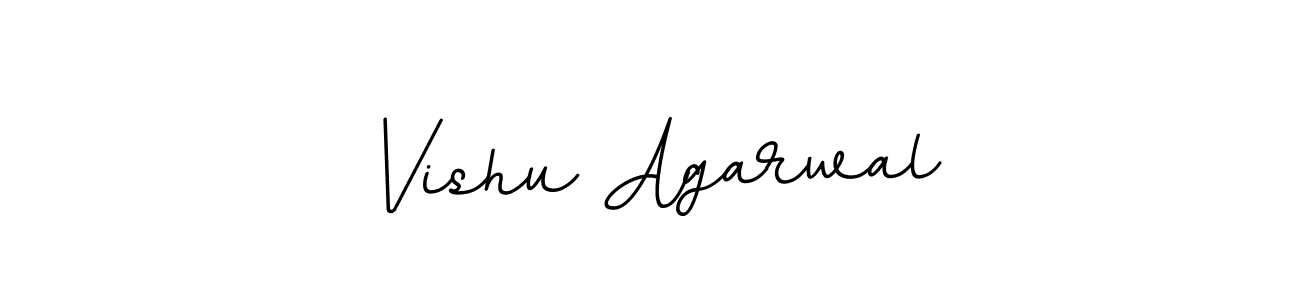 It looks lik you need a new signature style for name Vishu Agarwal. Design unique handwritten (BallpointsItalic-DORy9) signature with our free signature maker in just a few clicks. Vishu Agarwal signature style 11 images and pictures png