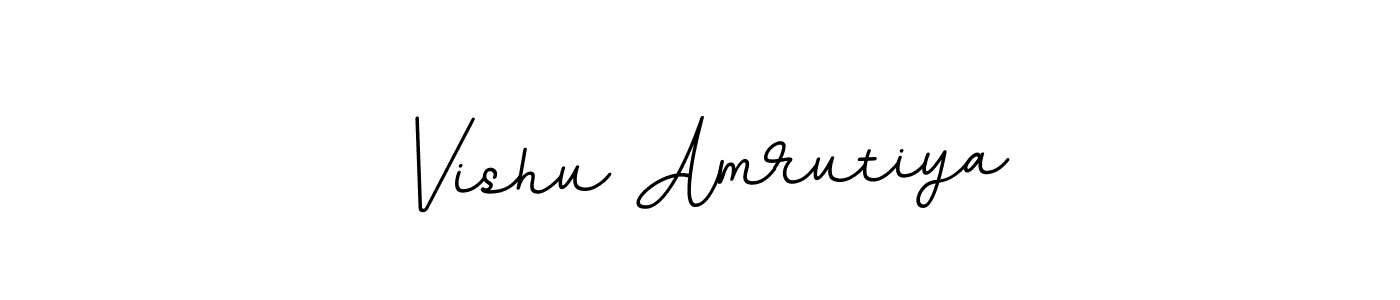 How to make Vishu Amrutiya signature? BallpointsItalic-DORy9 is a professional autograph style. Create handwritten signature for Vishu Amrutiya name. Vishu Amrutiya signature style 11 images and pictures png