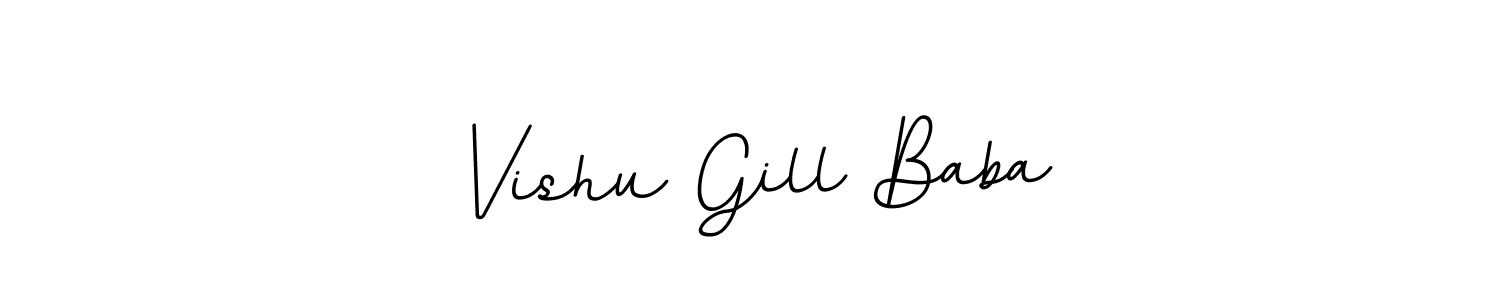 Also we have Vishu Gill Baba name is the best signature style. Create professional handwritten signature collection using BallpointsItalic-DORy9 autograph style. Vishu Gill Baba signature style 11 images and pictures png