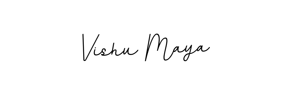 How to make Vishu Maya signature? BallpointsItalic-DORy9 is a professional autograph style. Create handwritten signature for Vishu Maya name. Vishu Maya signature style 11 images and pictures png