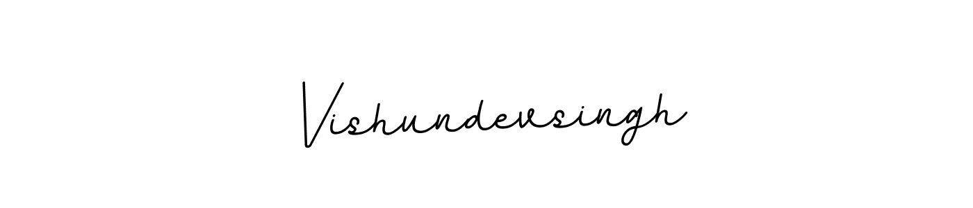 Design your own signature with our free online signature maker. With this signature software, you can create a handwritten (BallpointsItalic-DORy9) signature for name Vishundevsingh. Vishundevsingh signature style 11 images and pictures png
