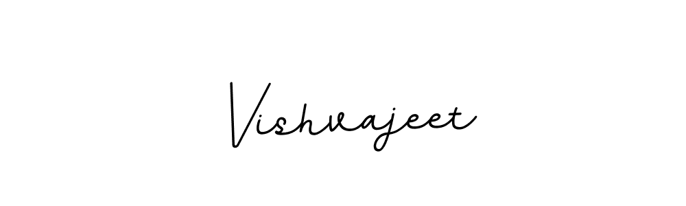 Make a beautiful signature design for name Vishvajeet. With this signature (BallpointsItalic-DORy9) style, you can create a handwritten signature for free. Vishvajeet signature style 11 images and pictures png